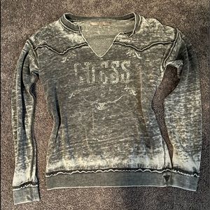 Distressed Guess Crewneck